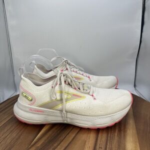 Brooks Glycerin Stealthfit 20 Low Top Running Shoes Light Gray Pink Women's 8.5B